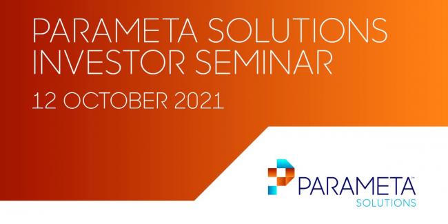 Parameta Solutions Investor Seminar